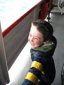 zach on ferry